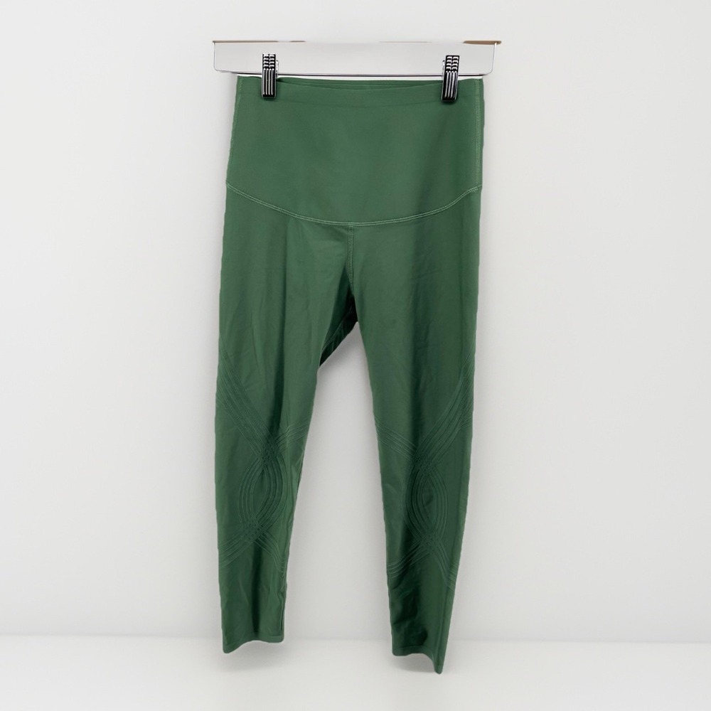 Fanka Leggings Women S Green High Rise Yoga Athletic Stretch Sculpting